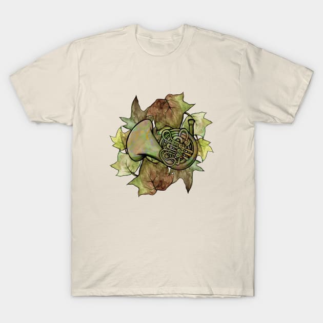 Ivy French Horn T-Shirt by bubbsnugg